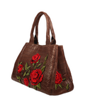 Mauro Volponi Brown Crocodile Bag