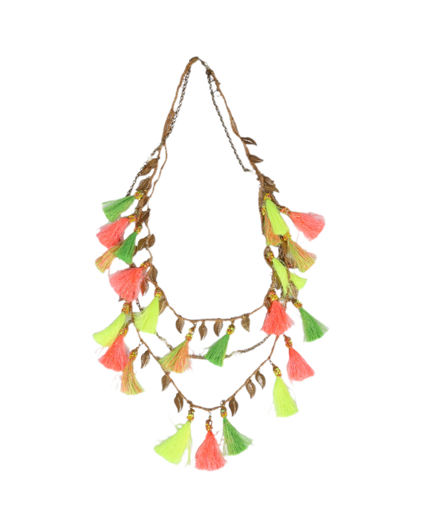 Golden & Fluorescent Necklace