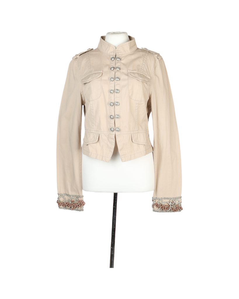 Beige denim jacket
