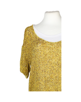 Robert Rodriguez Yellow Sequin Blouse