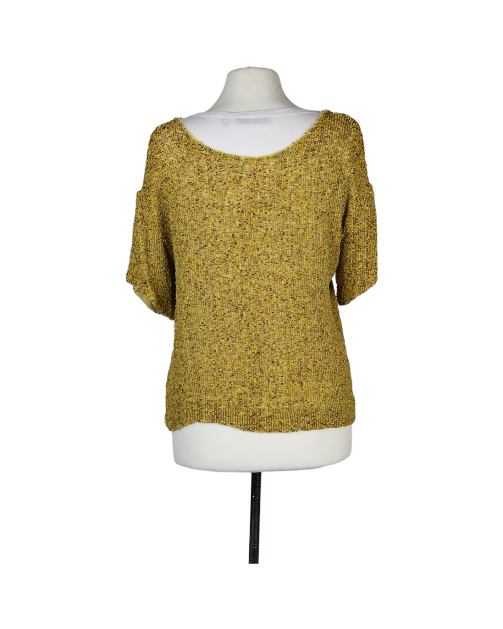 Robert Rodriguez Yellow Sequin Blouse