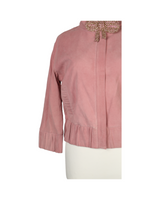 Manoush Peach velvet jacket