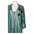 Turquoise Sequin Kaftan