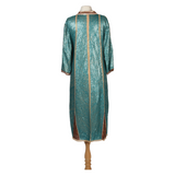 Turquoise Sequin Kaftan
