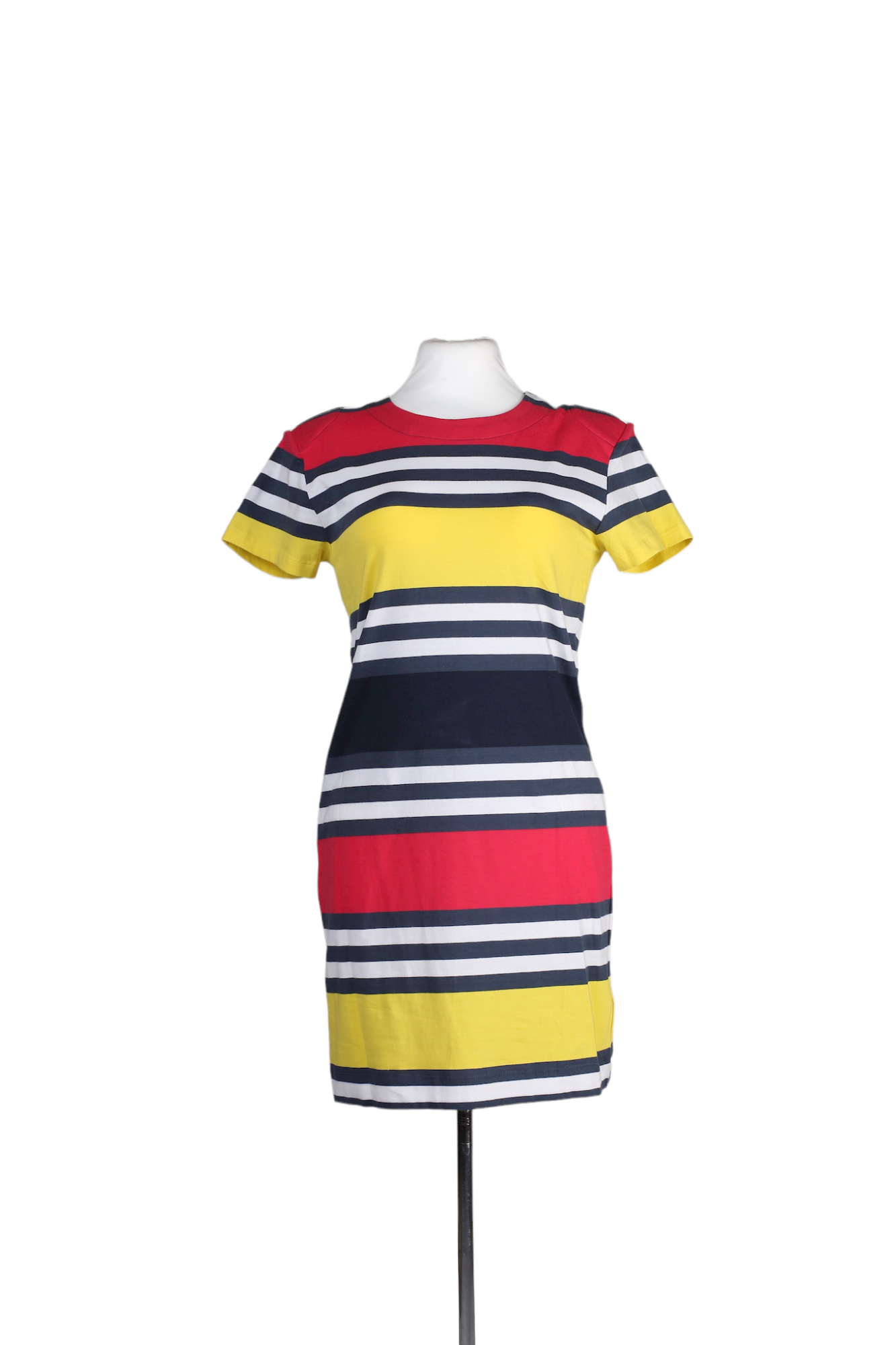 فستان صيفي بطول الركبة مخطط بعدة ألوان من متجر فرينش كونيكشن