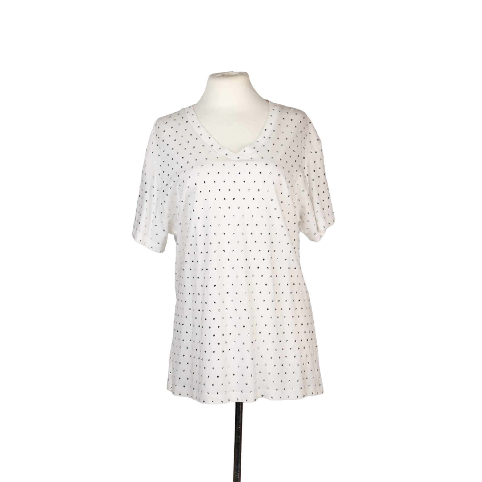 Balmain White Studded Blouse