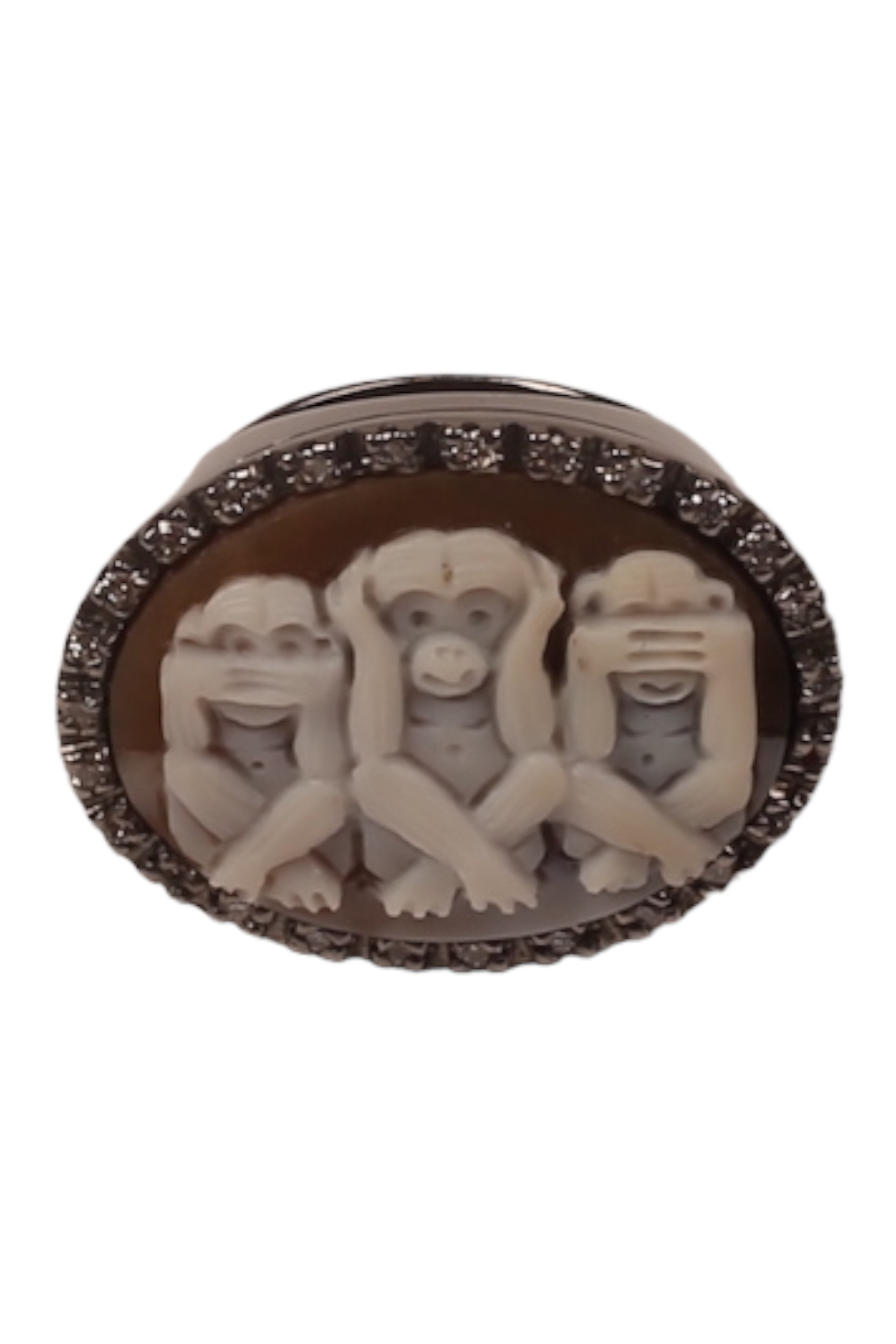 Amedeo Wise Monkeys Ring
