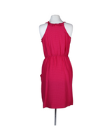 Rebecca Taylor Raspberry Waterfall Ruffle Short Casual Dress