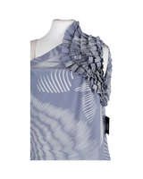 Robert Rodriguez Blue And White Blouse