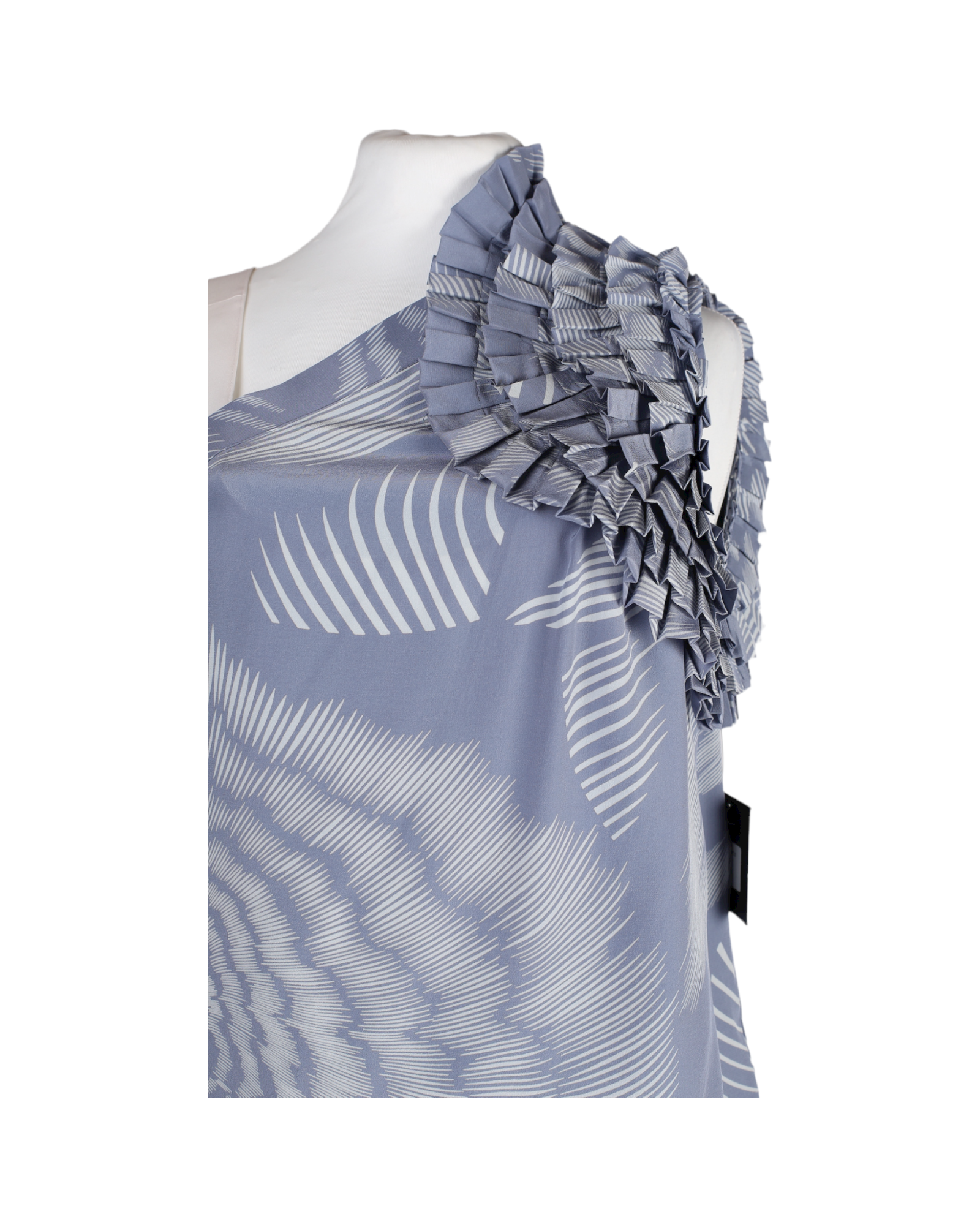 Robert Rodriguez Blue And White Blouse