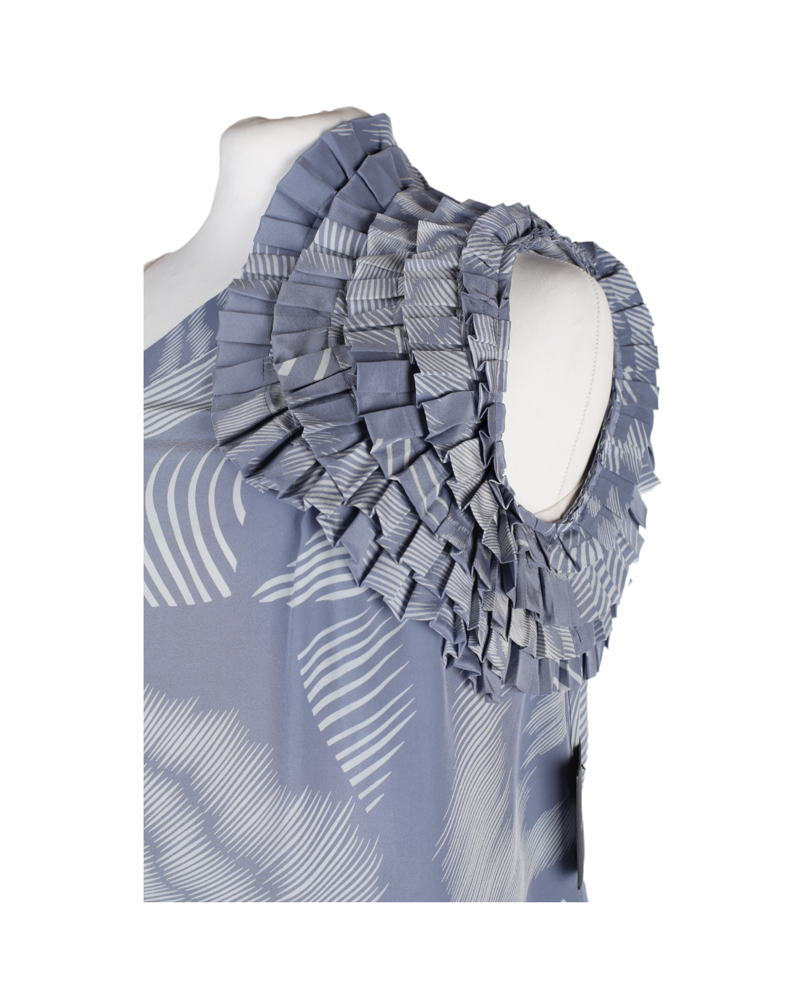 Robert Rodriguez Blue And White Blouse