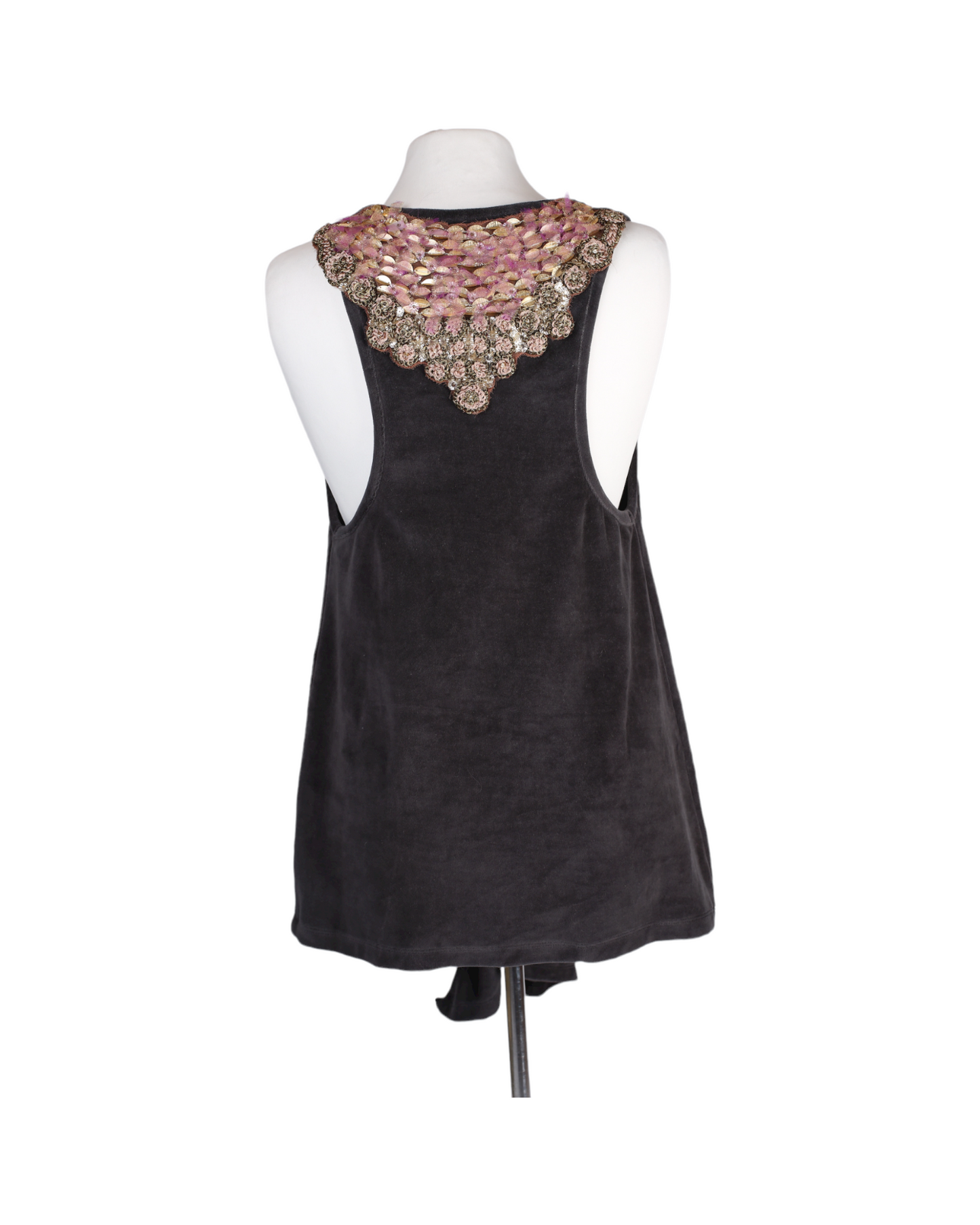 Tequila Solo Embroidered Grey Vest