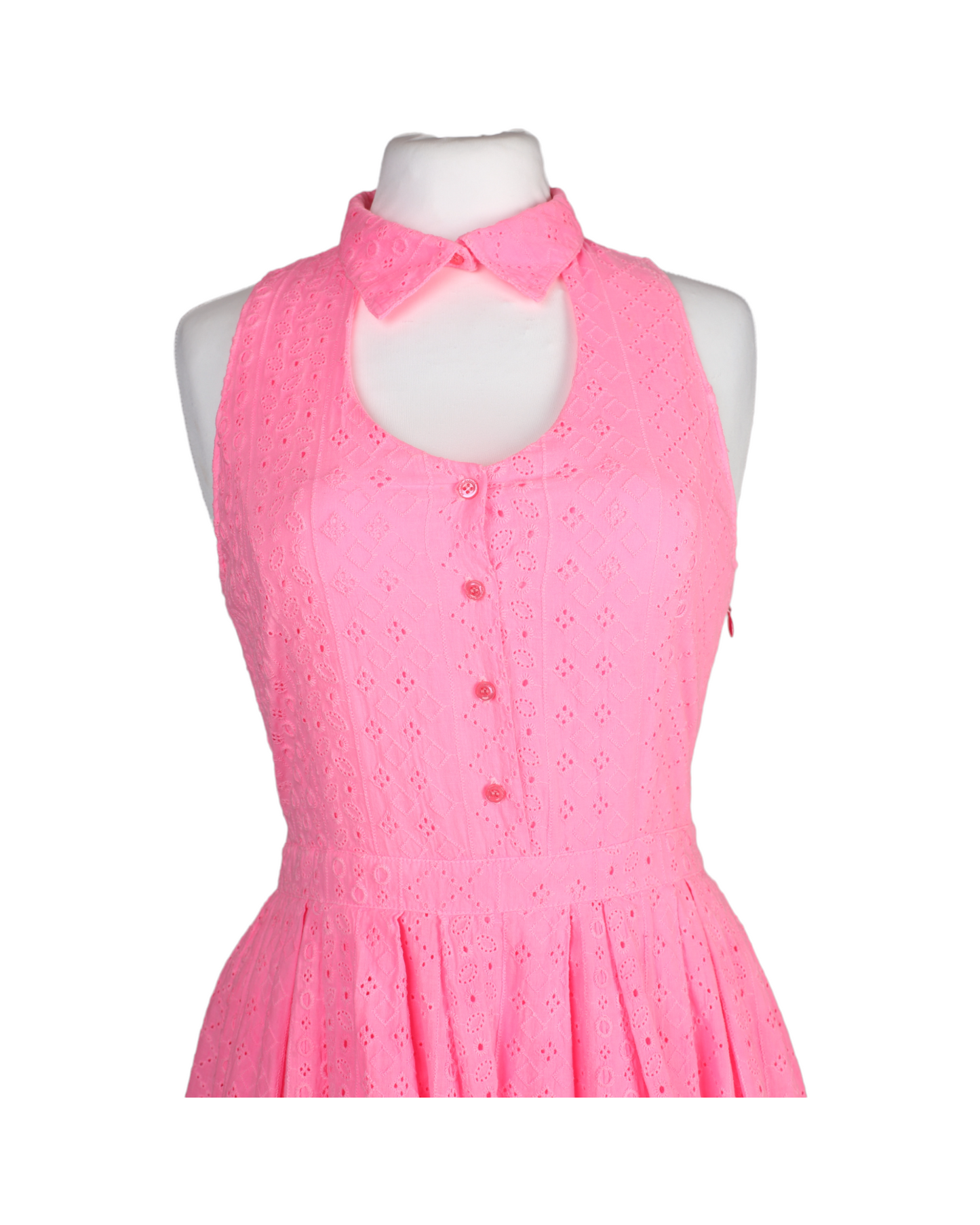 Brigitte Bardot Neon Pink Mini Summer Dress