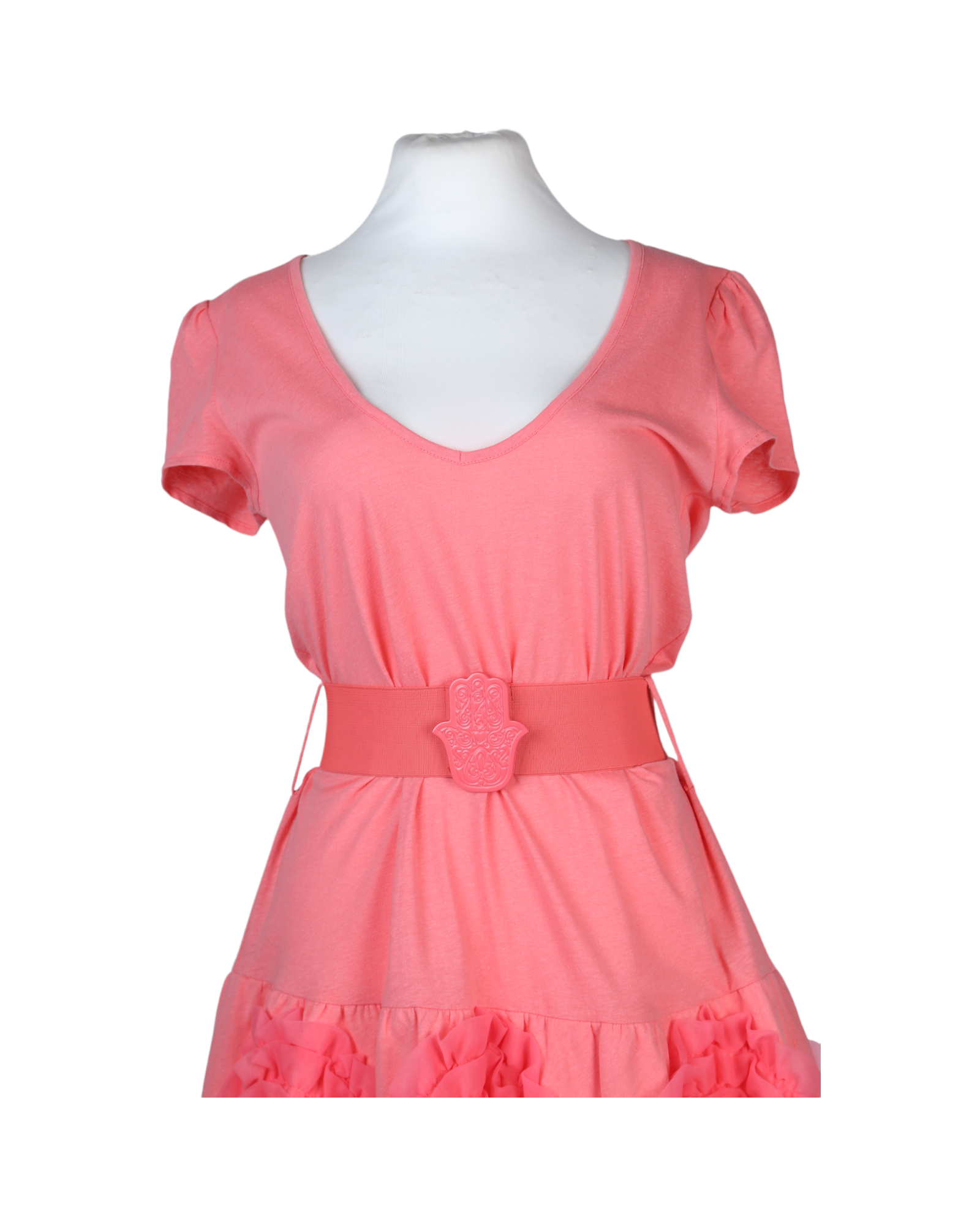 Manoush Half Sleeve Pink Mini Dress