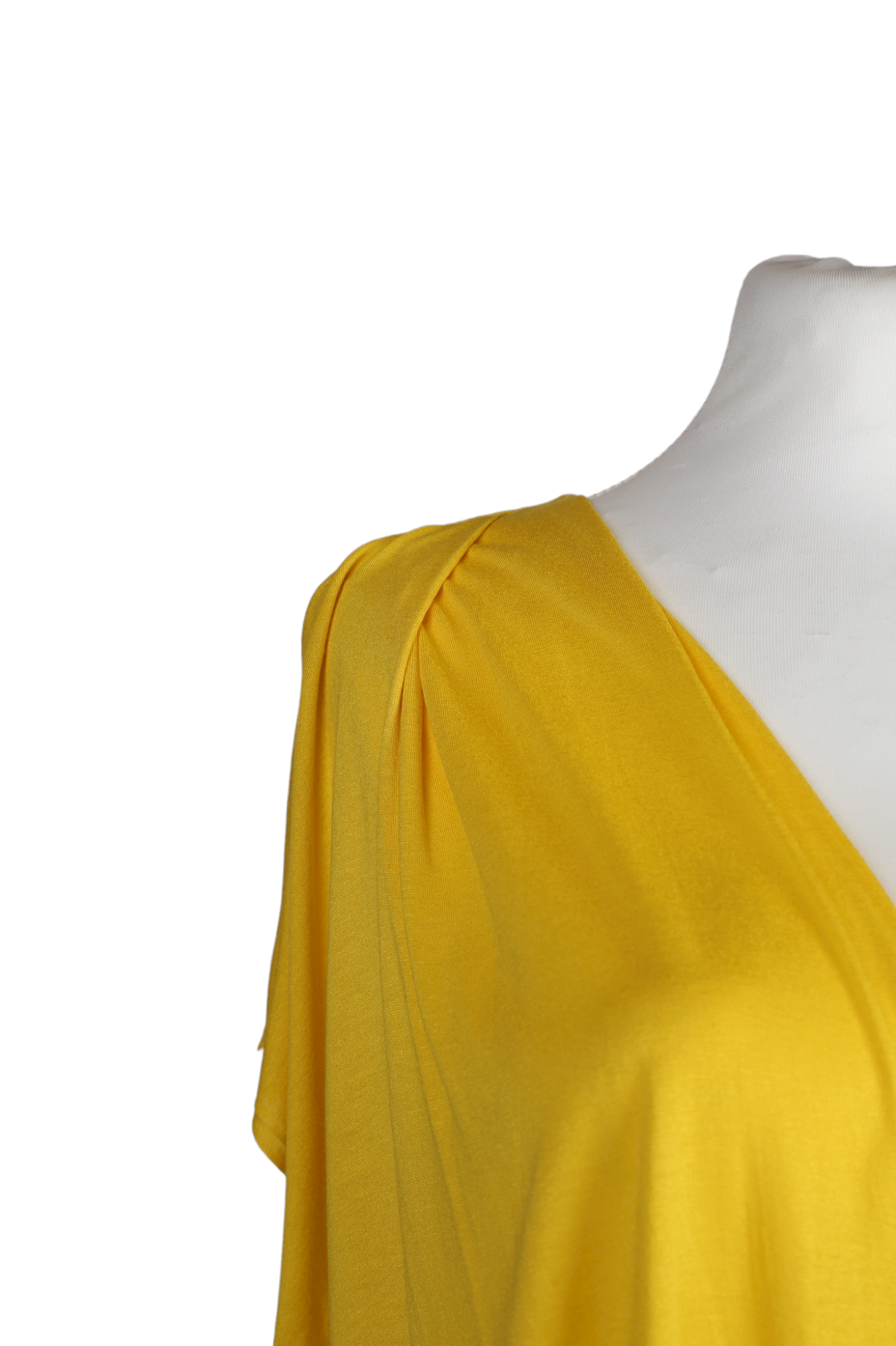 فستان صيفي بطول الركبة باللون الأصفر من متجر أمريكان فينتاج