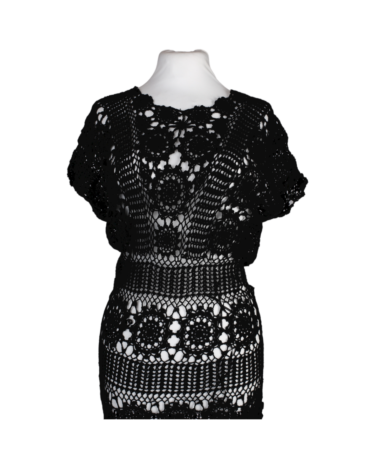 Free People Black Crochet Maxi Beach Dress SO. by Sora Free People Black Crochet Maxi Beach Dress SO. by Sora