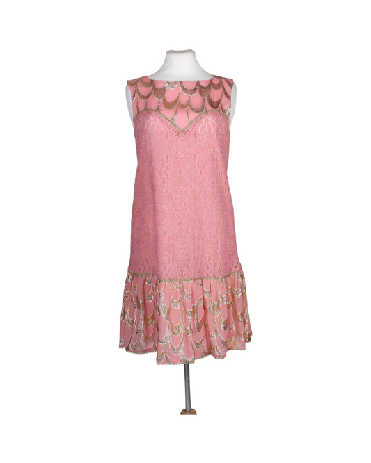 Manoush Knee Length Pink Summer Dress