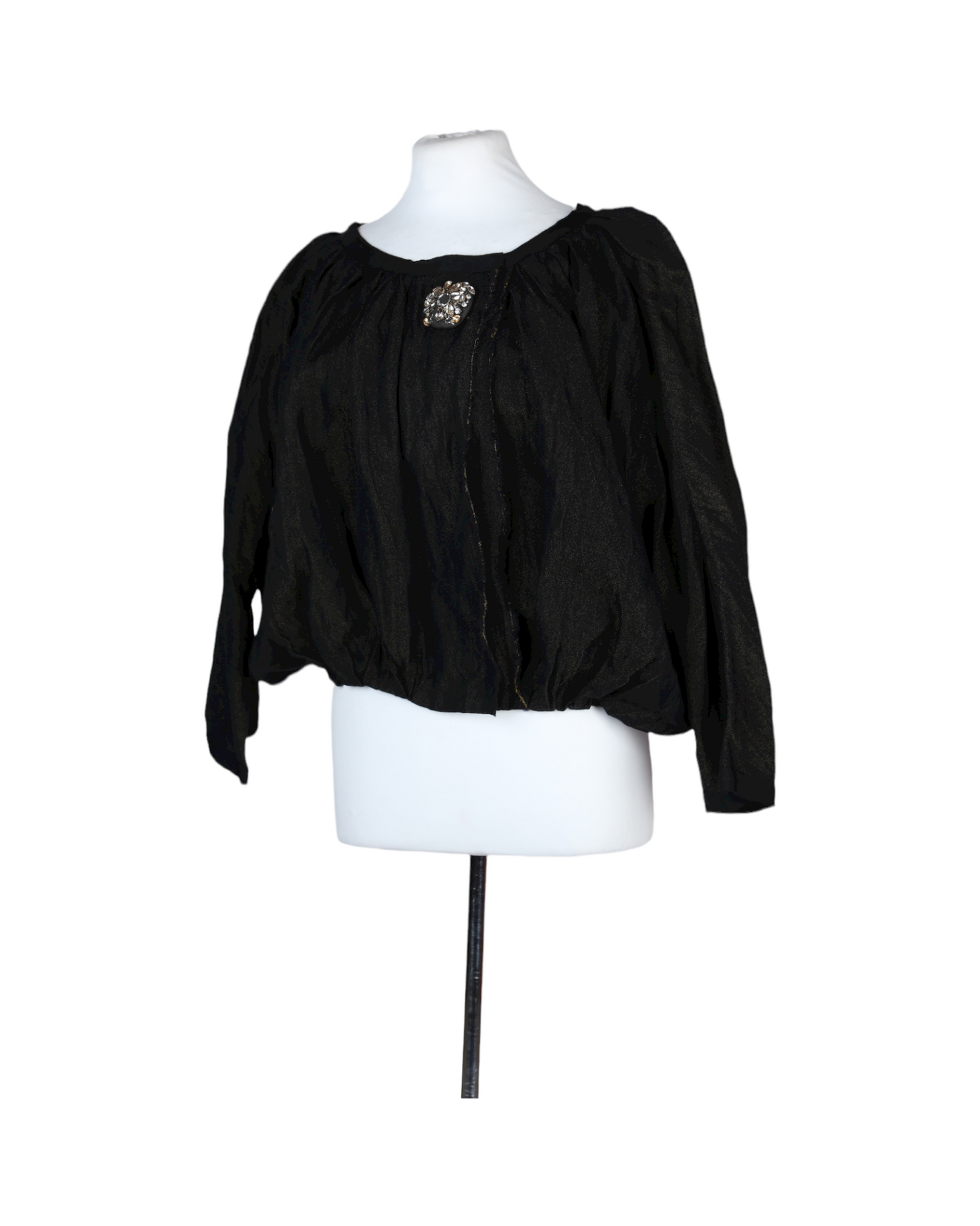 Lanvin Black and gold blouse