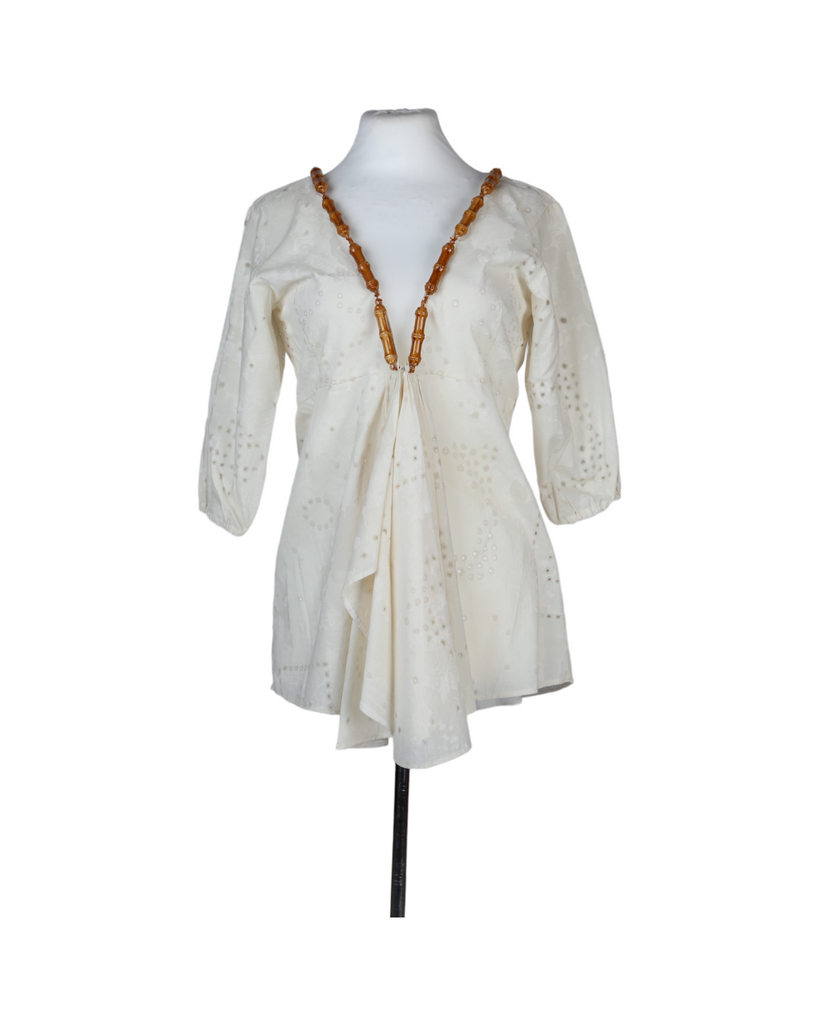 Dolly Long Sleeve Cream Blouse