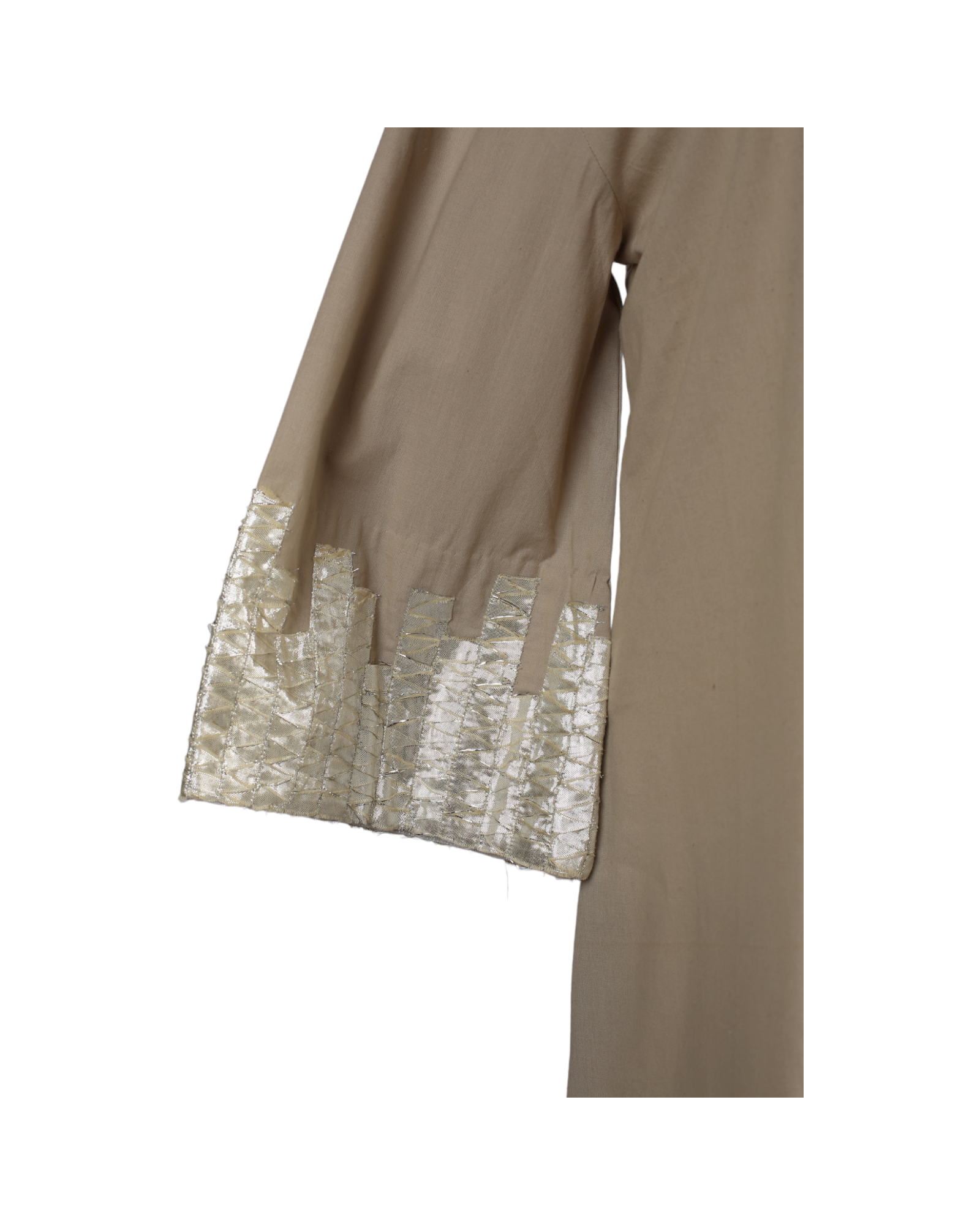 Midi Beige Long Sleeve Kaftan
