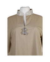 Midi Beige Long Sleeve Kaftan