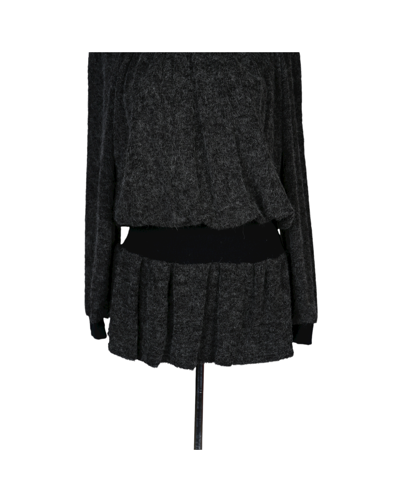 Andante Gray Midi Blouse