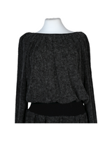 Andante Gray Midi Blouse