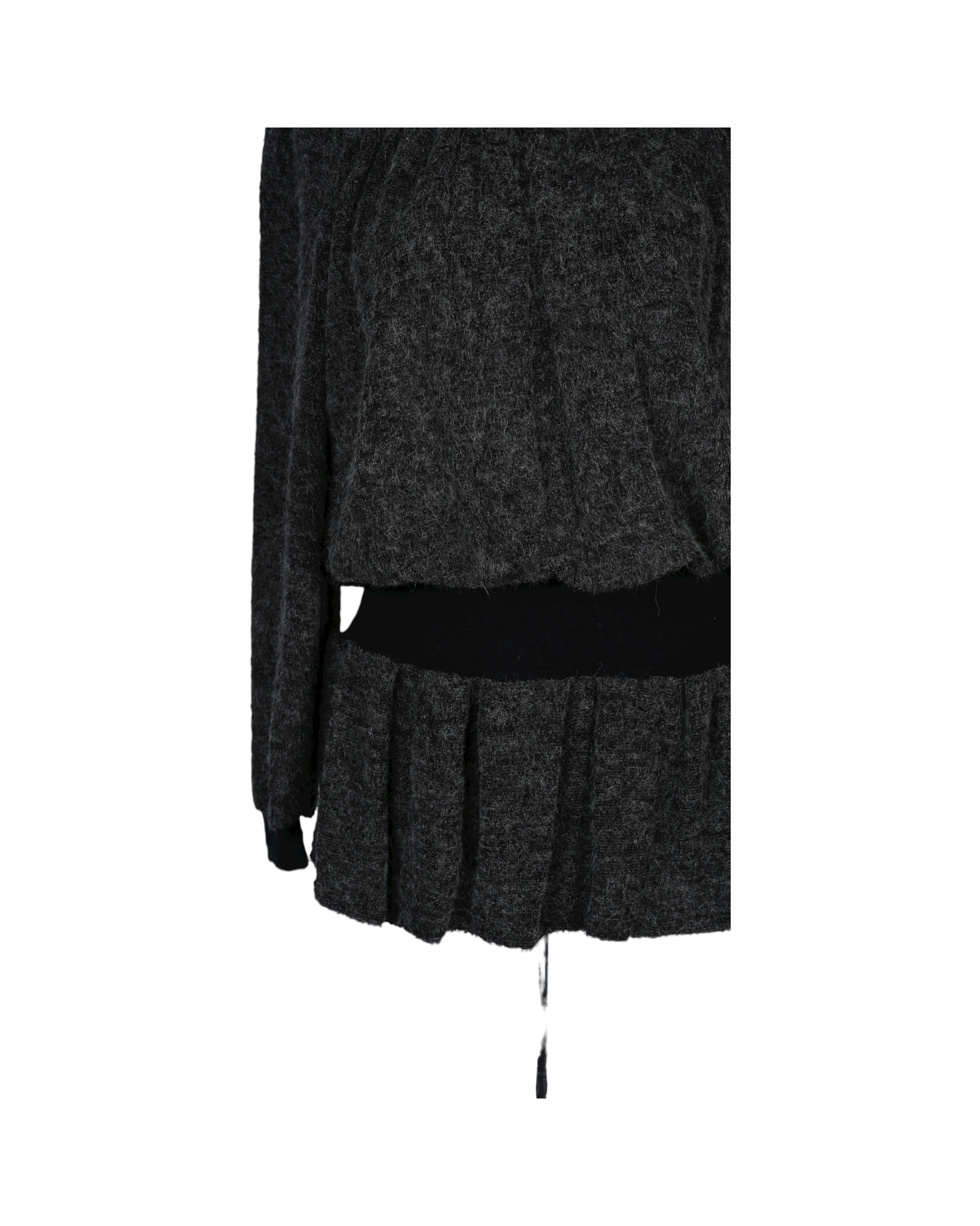 Andante Gray Midi Blouse