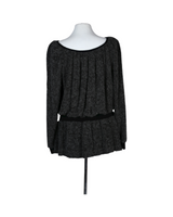 Andante Gray Midi Blouse