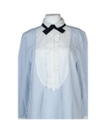 Sandro Ruffled Striped Blouse