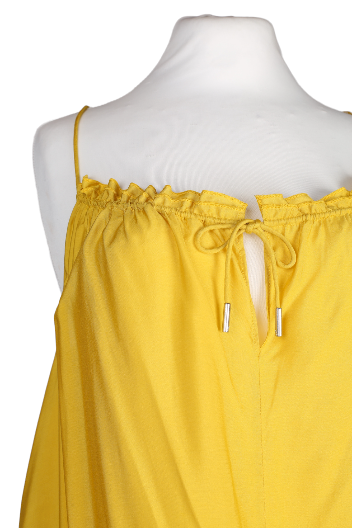 فستان ماكسي بلا أكمام صيفي باللون الأصفر من متجر إليس تمبرلي