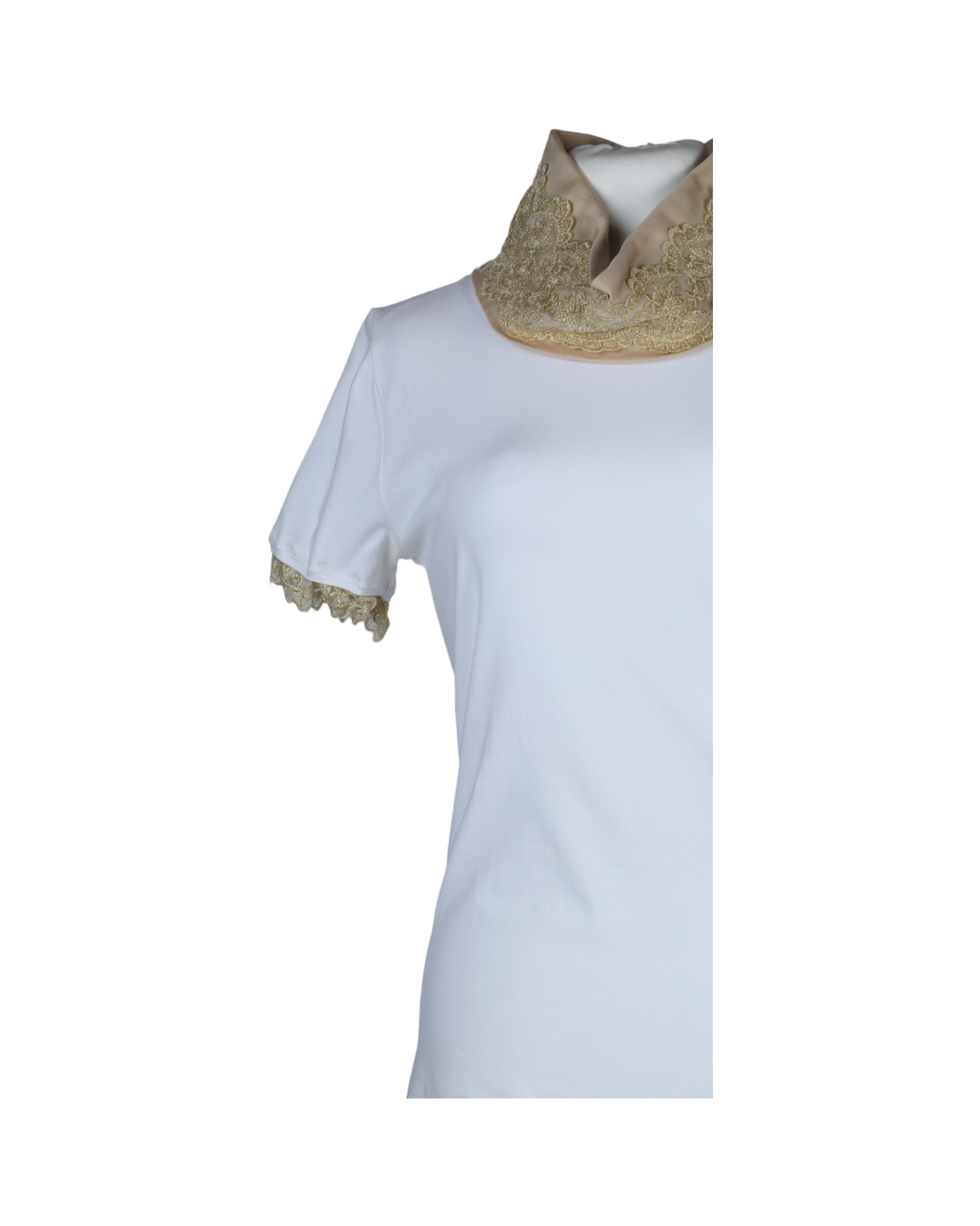 LUM Beige Embroidered T-Shirt