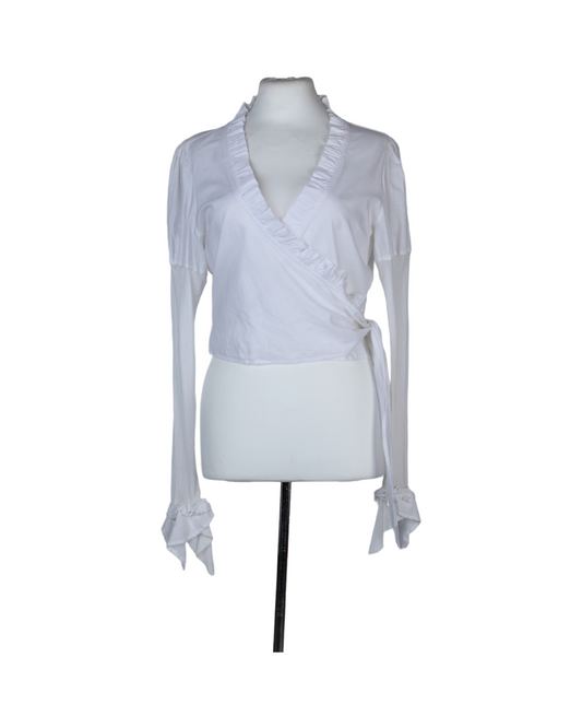 White Blouse With Ruffles