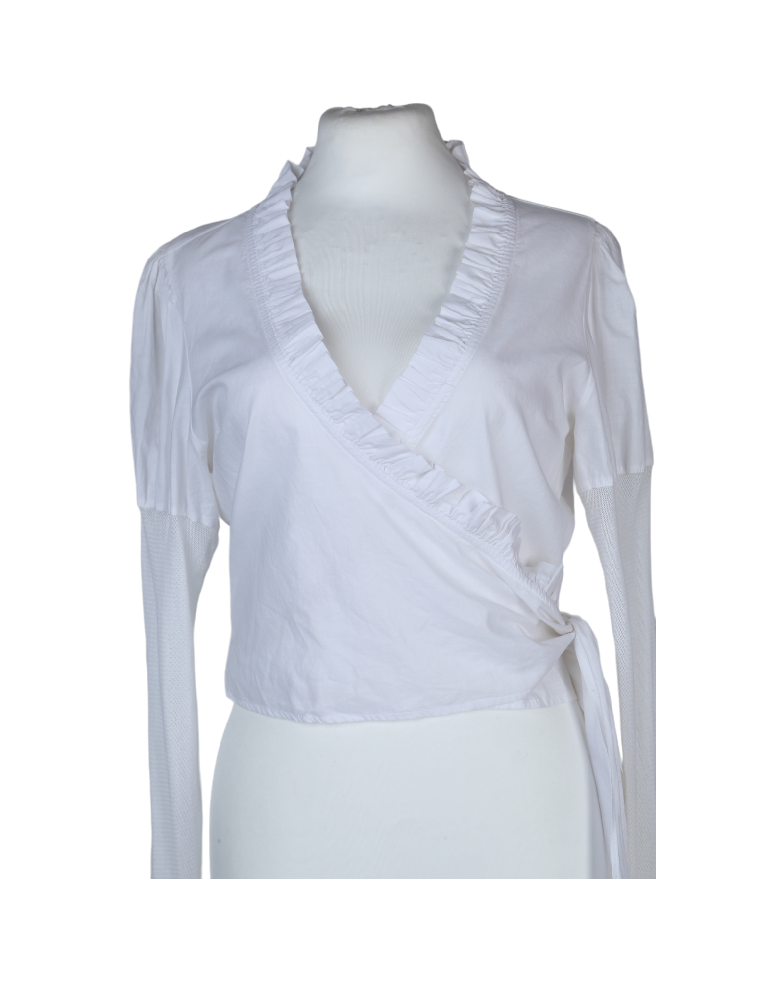 White Blouse With Ruffles