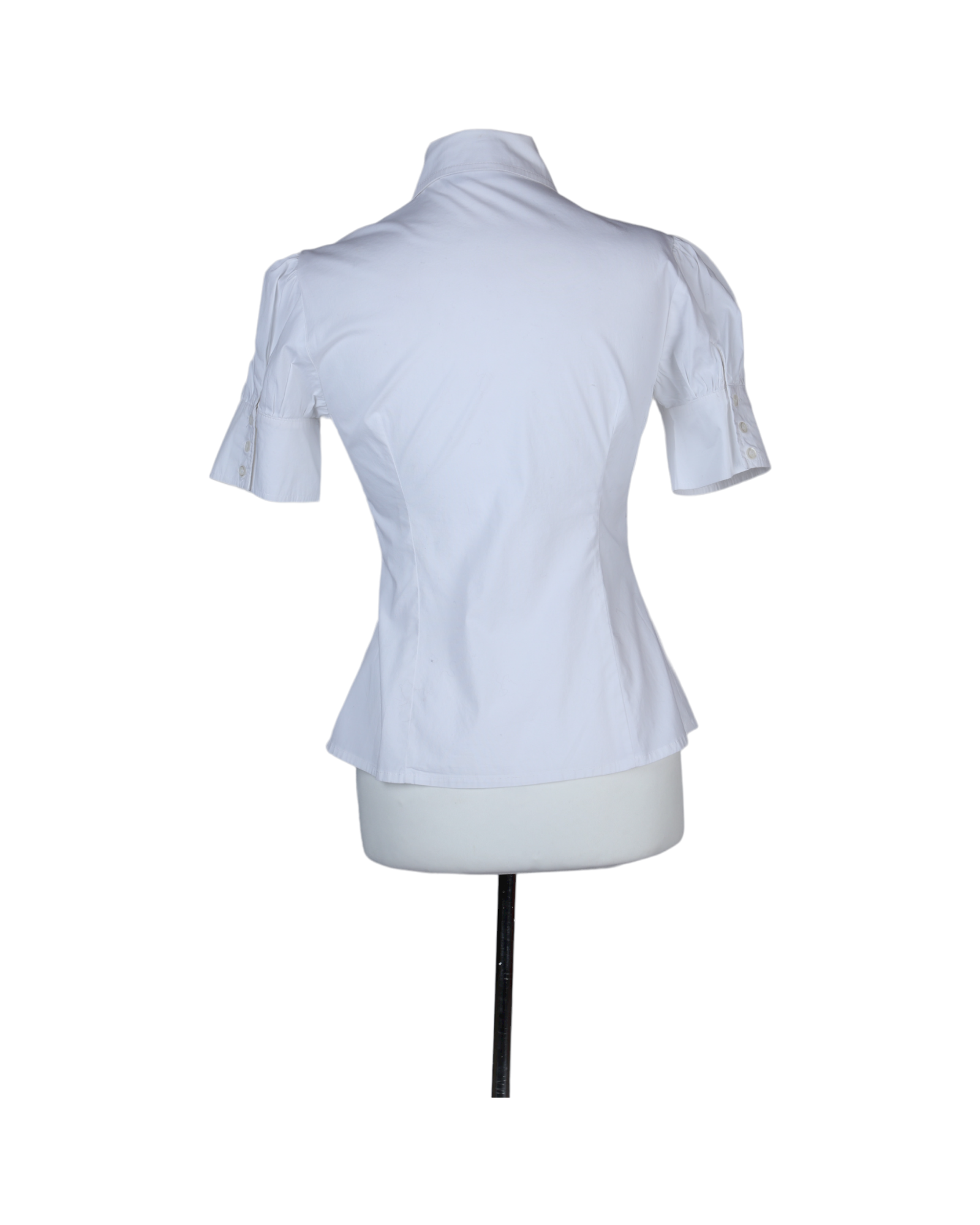 Koton White Button Down Shirt With Ruffles