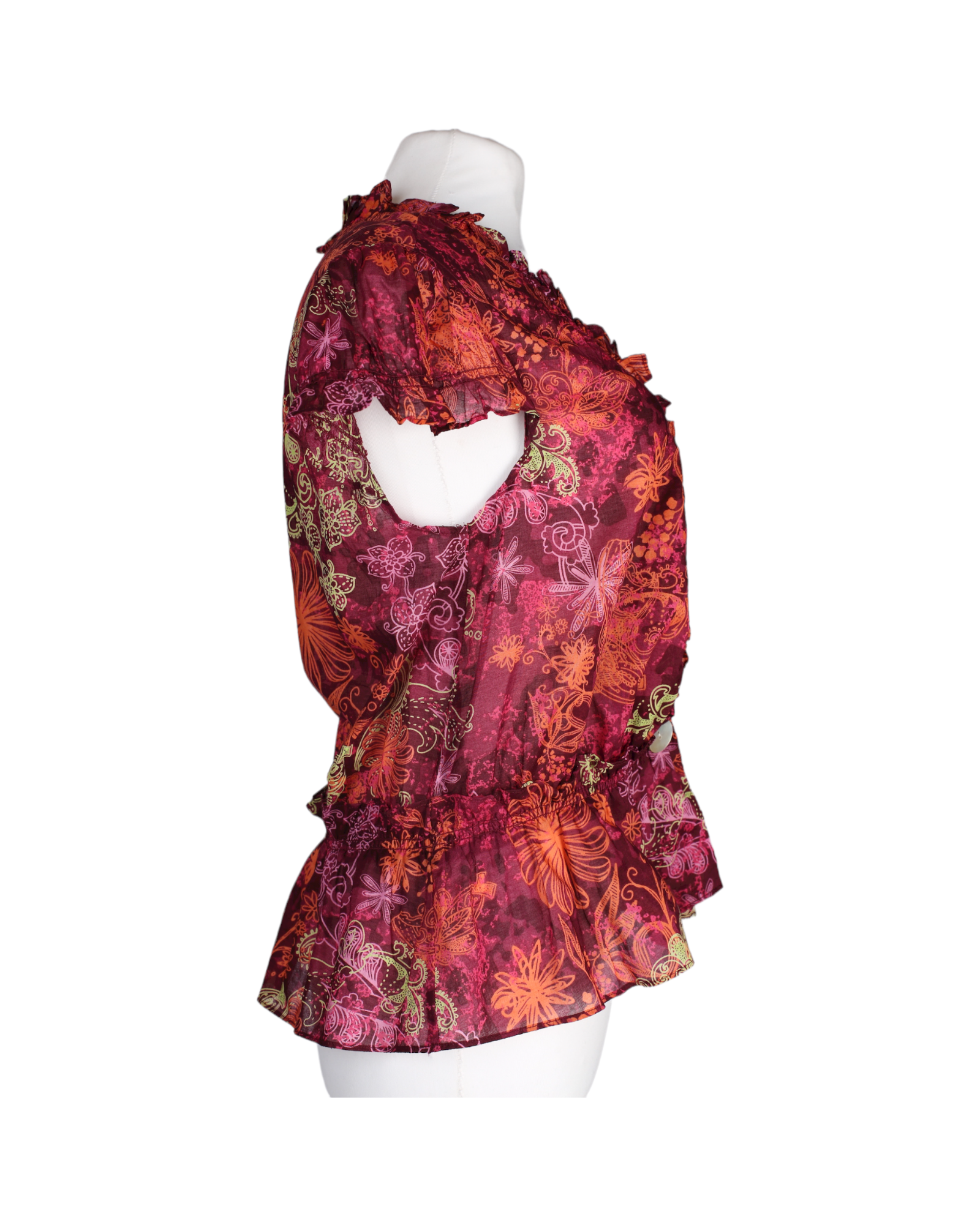 DKNY Half Sleeve Printed Top