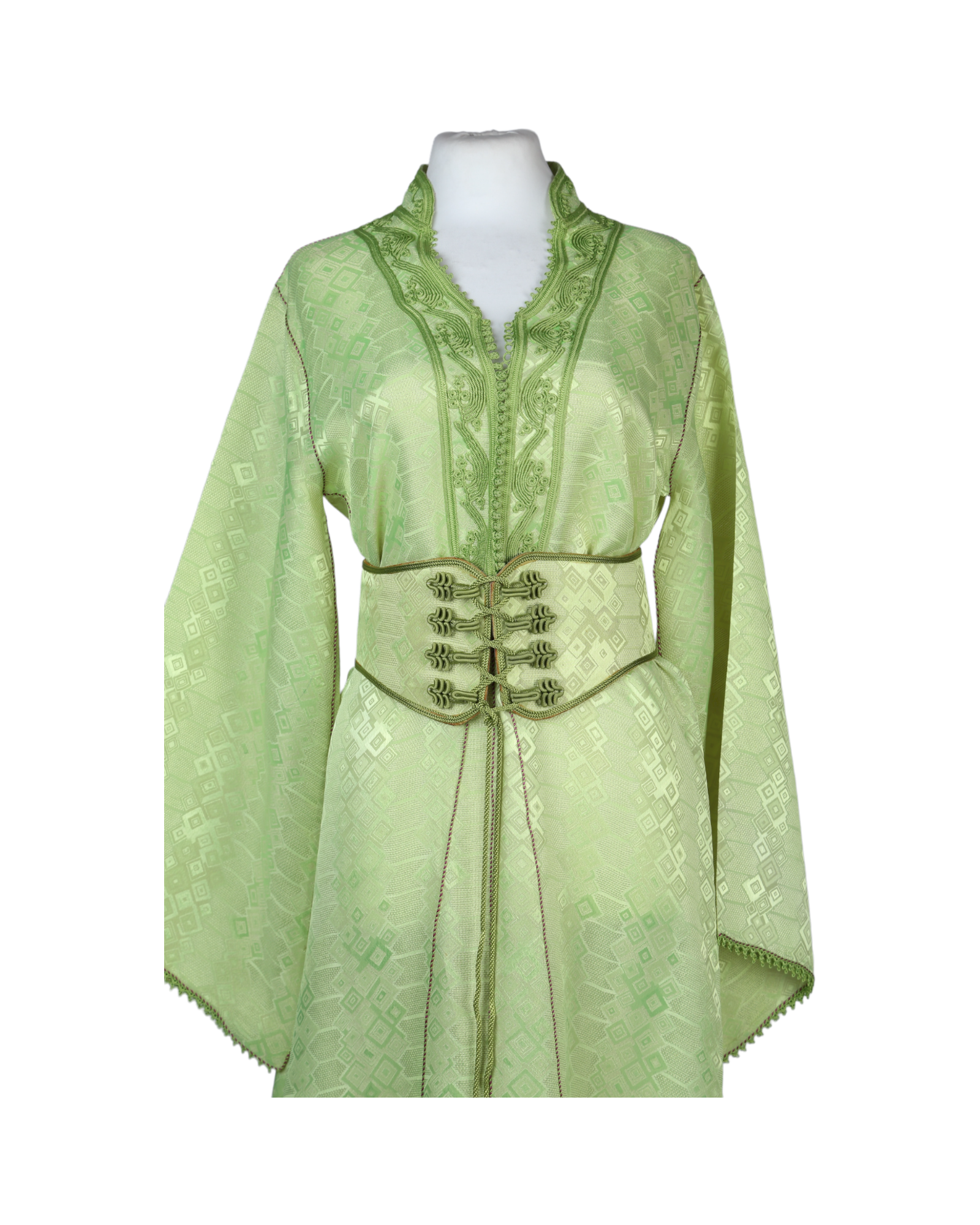Zineb Shimou Green Kaftan