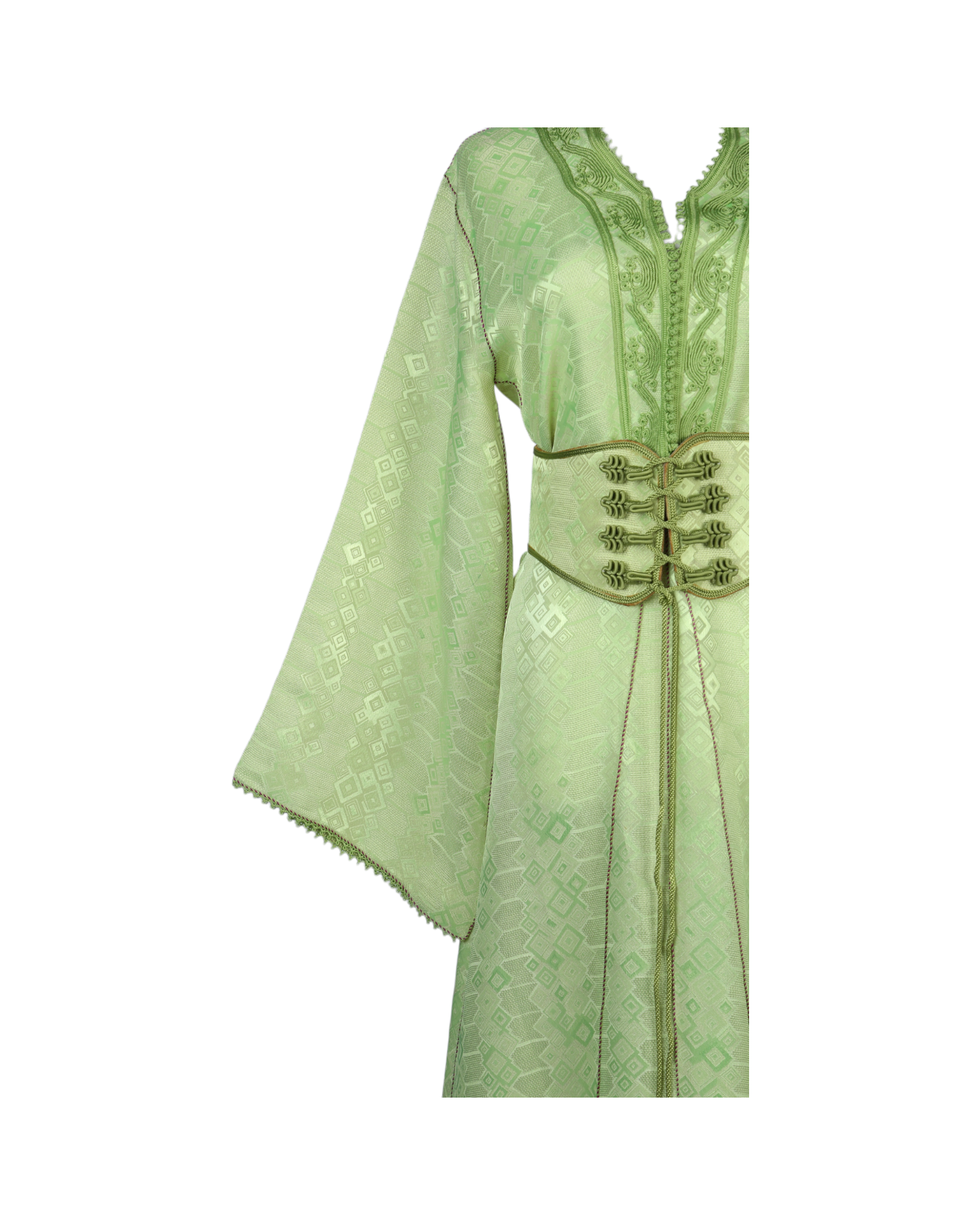 Zineb Shimou Green Kaftan