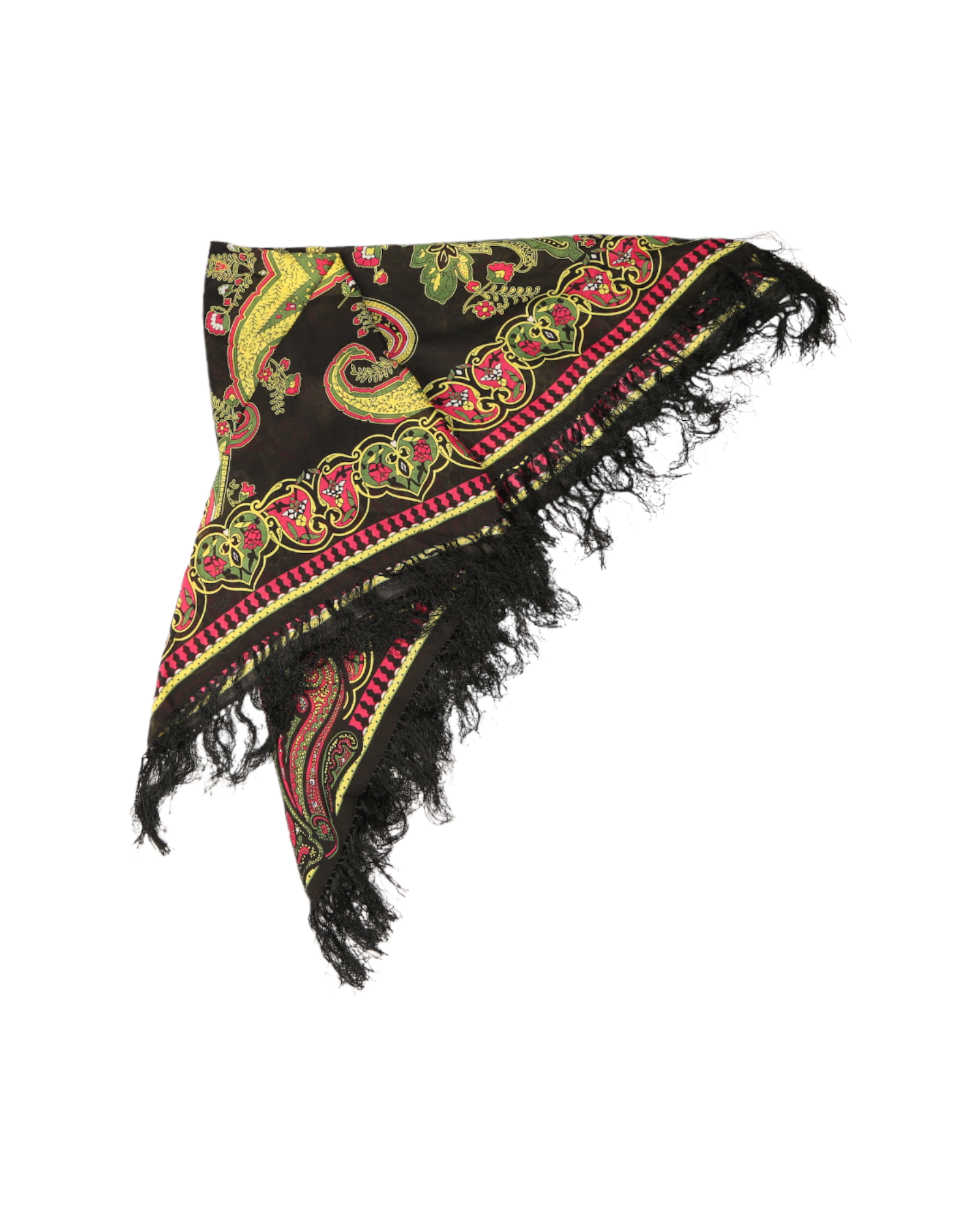 Printed Black Scarf