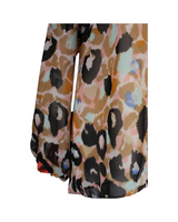 Matthew Williamson Long Sleeve Leopard Print Top
