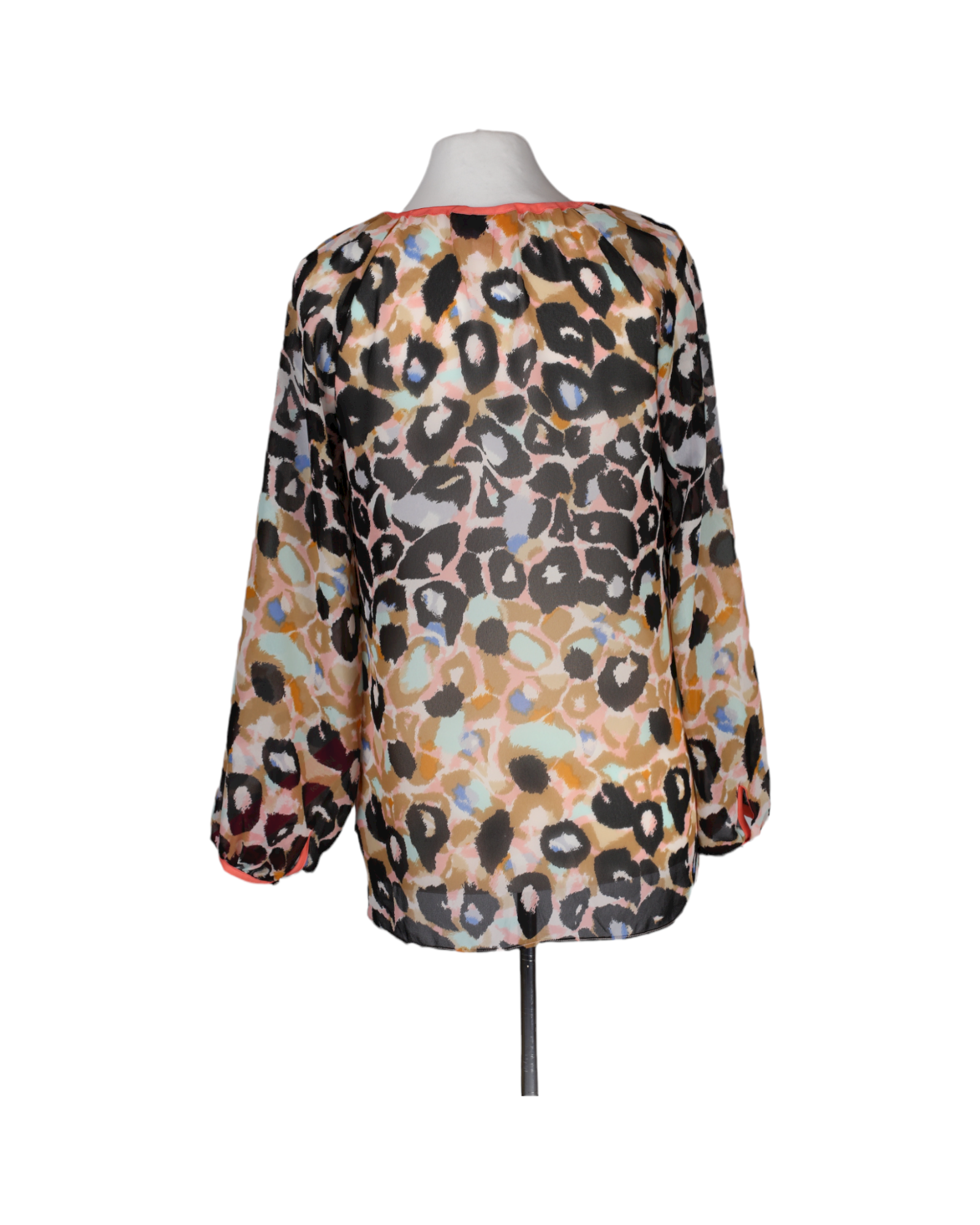 Matthew Williamson Long Sleeve Leopard Print Top