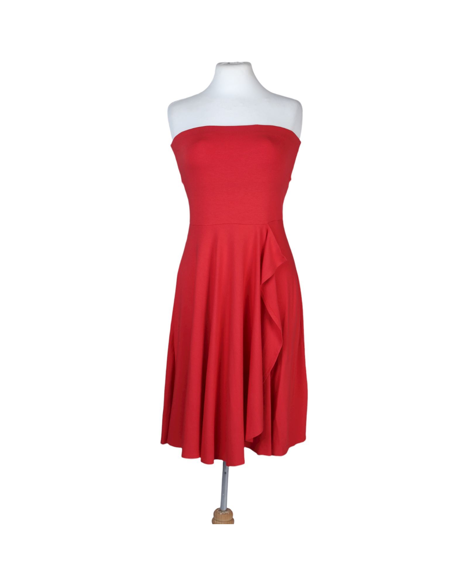 Ann Taylor Red Strapless Cocktail Dress