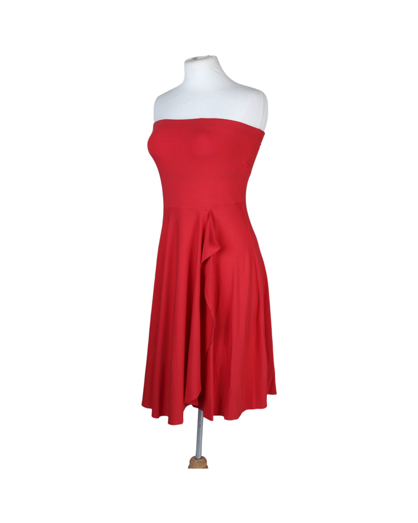Ann Taylor Red Strapless Cocktail Dress
