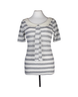 Jus d’Orange Half Sleeve Striped Top