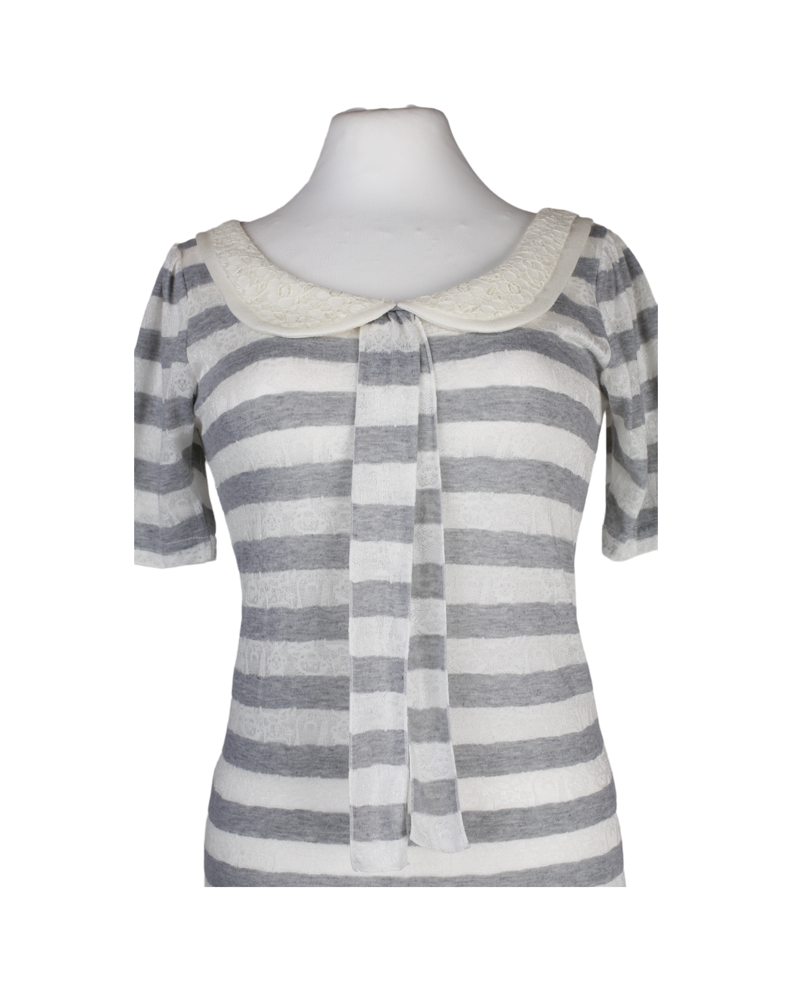 Jus d’Orange Half Sleeve Striped Top