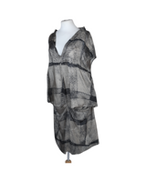 Knee Length Grey Summer Dress