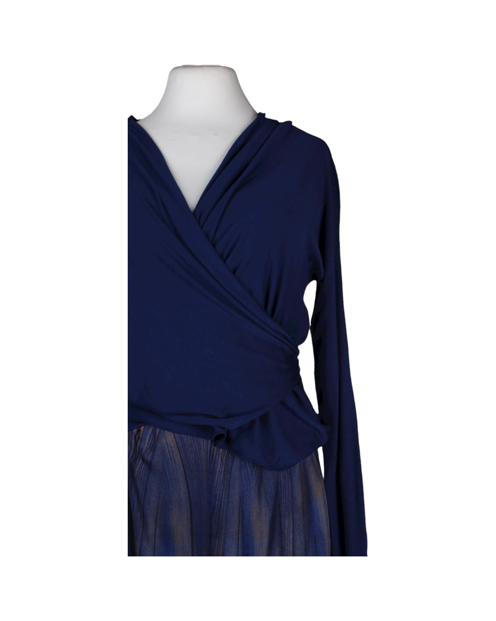 Long navy dress