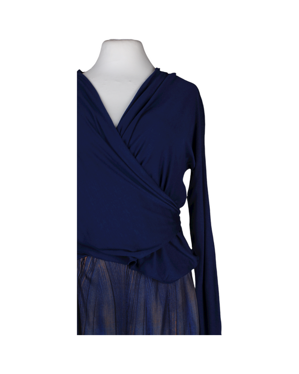 Long navy dress
