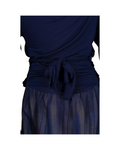 Long navy dress