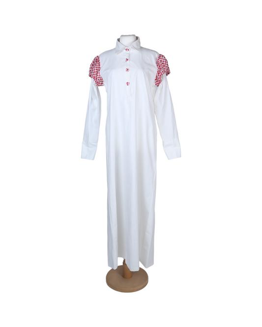 Nourn Long White Dress